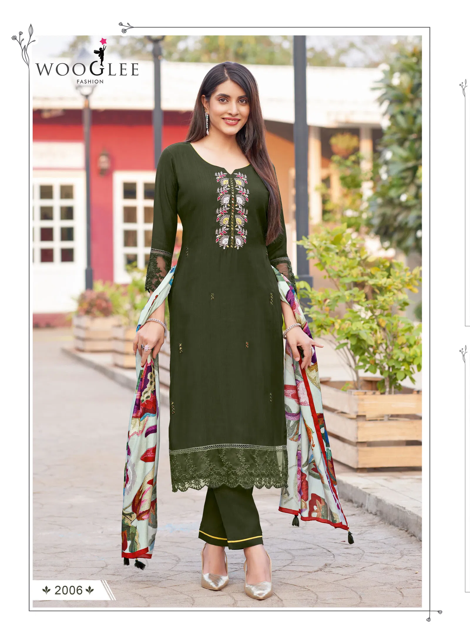 Ehsaas By Wooglee Viscose Weaving Kurti With Bottom Dupatta Suppliers In India